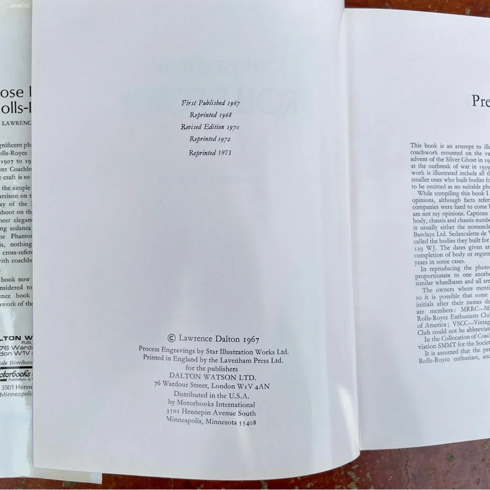 VINTAGE BOOK: Those Elegant Rolls-Royce 1973 Printing Hardcover - Picture 6 of 11